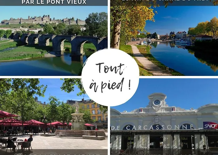 L'escapade - Parking Gratuit - Wifi - Climatisation - Proche Cite - Equipee * Carcassonne